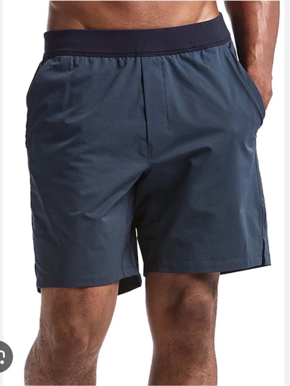 Public Rec Men’s All Day Every Day Flex Shorts Navy Blue Medium NWOT